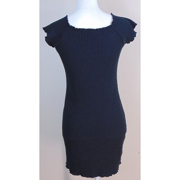 Y2K Black Grunge Dress Womens Size Medium 7 9 Glam Fitted Sheath No Boundaries - Picture 7 of 9